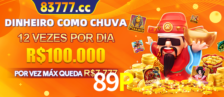 Banner do programa de recompensas Recomende para amigos do 89P, detalhando os bônus por convidar amigos, com prêmios que chegam a R$288.888.
