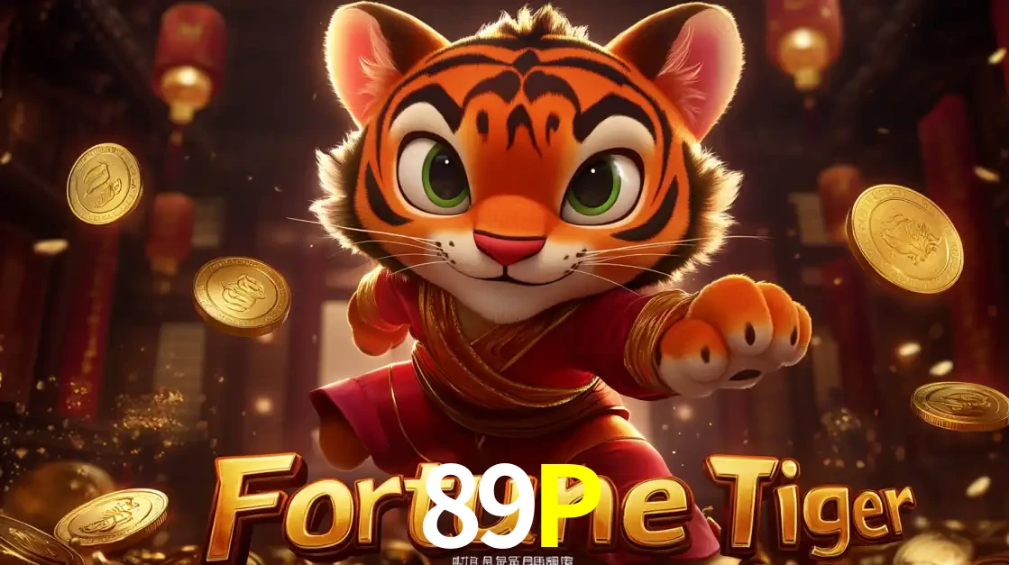 O carismático mascote do jogo de slot Fortune Tiger, um tigre fofo em pose de artes marciais, pronto para trazer sorte e multiplicadores de ganhos no cassino online 89P.
